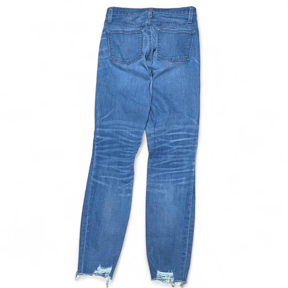 J Crew 9" High Rise Toothpick Jeans Womens 27 Blue Stretch - Picture 3 of 7